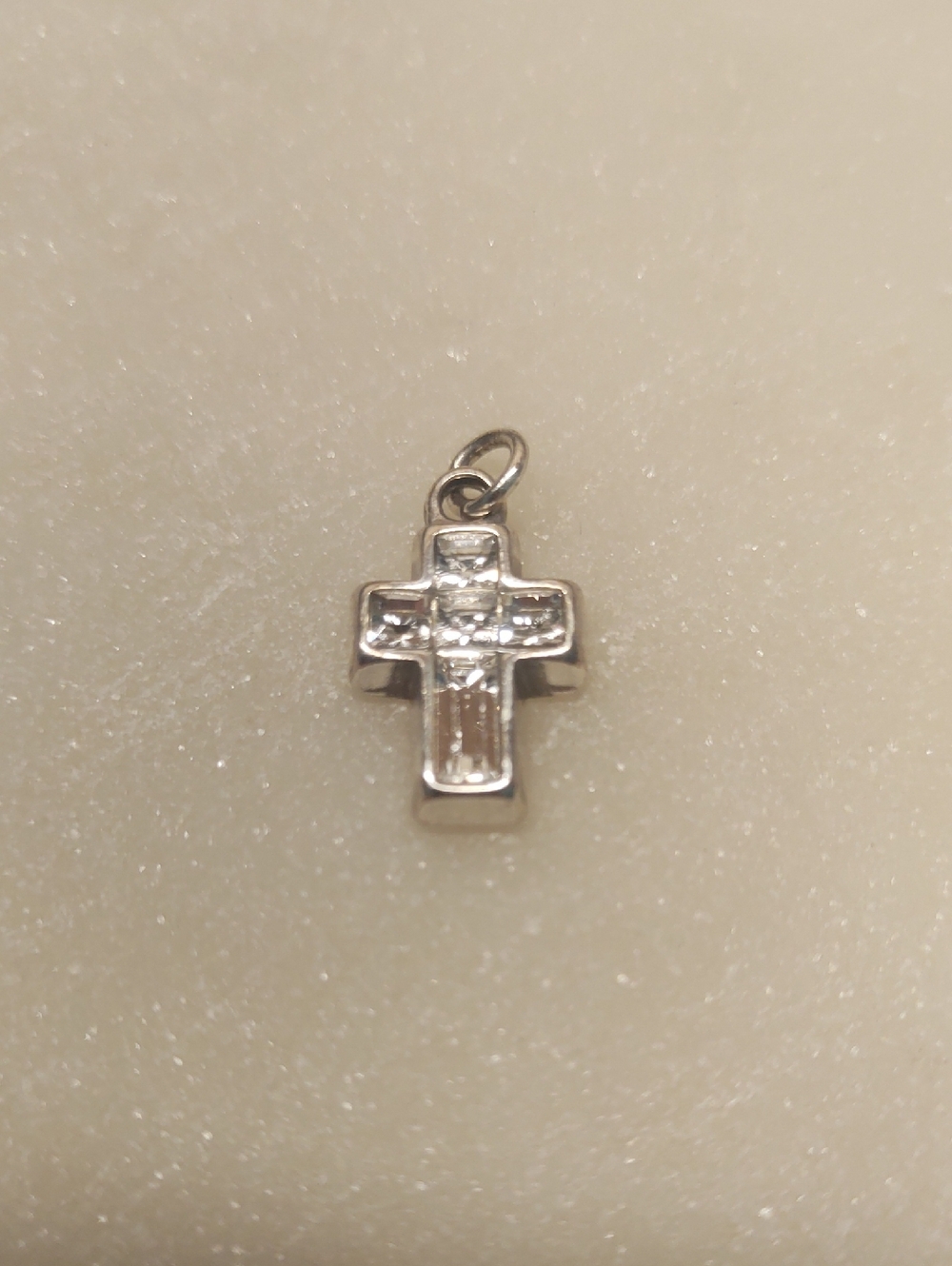 Brighton Crystal Cross Pendant Charm Clear Quartz - Retired Color